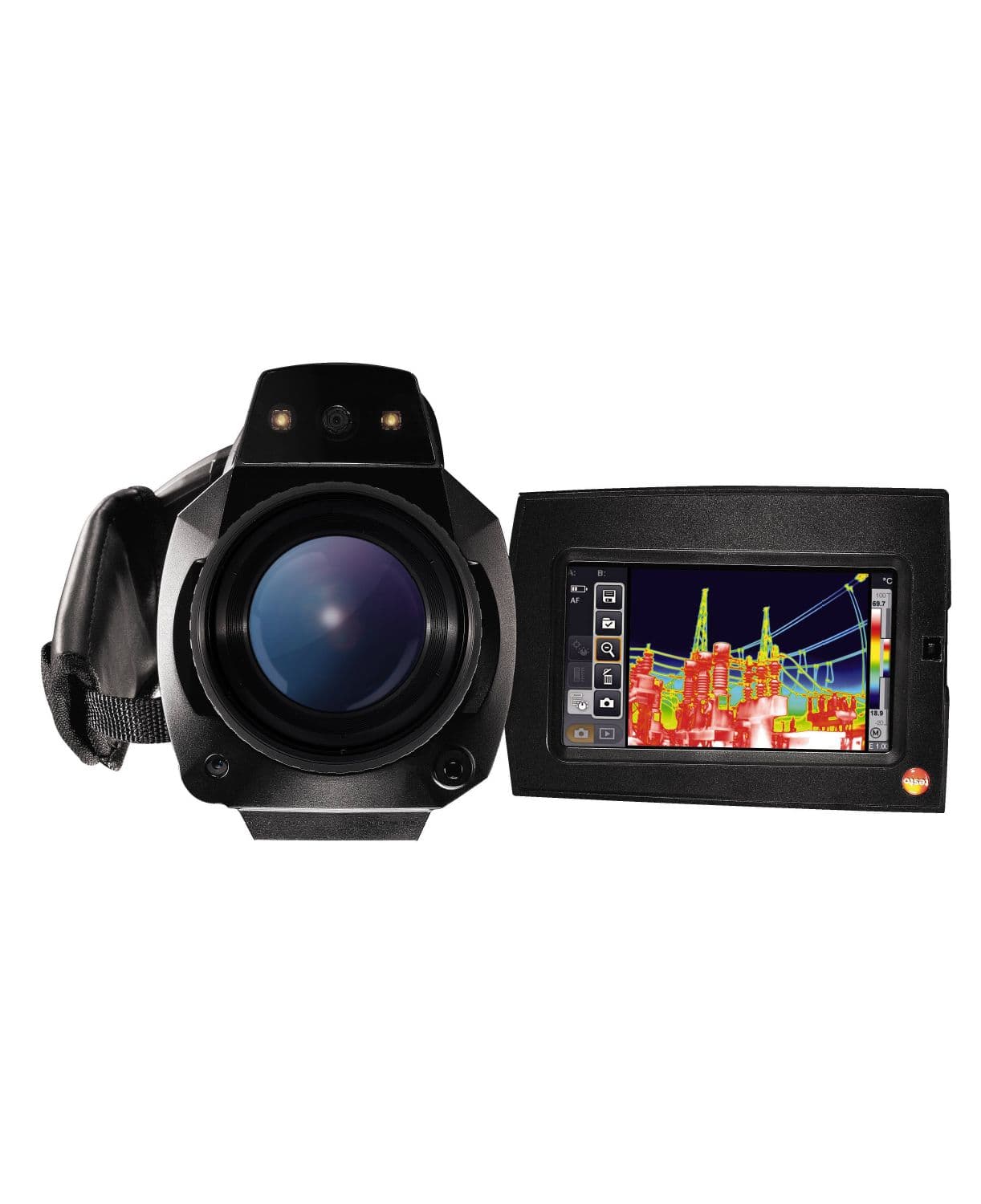 testo 885 kit - Thermal imager (320 x 240 pixels, focus manual/auto, laser, 1 SuperTele lens and 1 lens selectable)